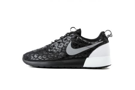 WMNS-NIKE-ROSHERUN-PRM-3M-豹紋-女鞋-黑白-525321-001