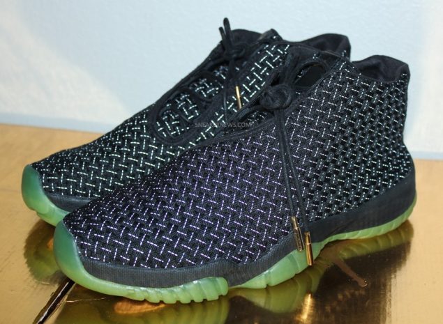 Jordan Future “Black/Neon" 實作細節呈現