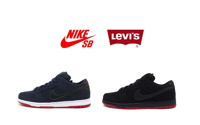 Levi’s x Nike SB Dunk Low Pro QS Darnk Obsidian ＆ Black 細節圖