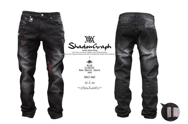 Shadowgraph 2012春/夏 S012-N82 「紅」-赤耳布邊單寧褲 新品發售