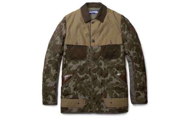 Junya Watanabe 2012秋/冬 Leather-Trimmed Camouflage Jacket 迷彩夾克