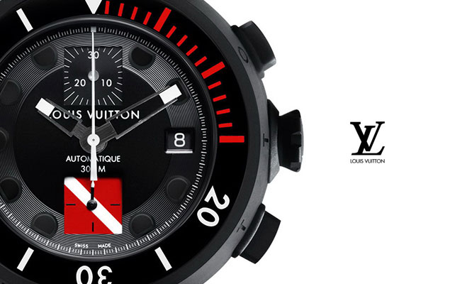 LOUIS VUITTON Tambour DIVING II Chrono BLACK 錶款