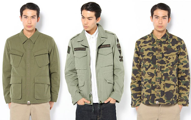 BAPE 2012 秋冬 軍事風格 M 50 外套 & JUNGLE FATIGUE SHIRT