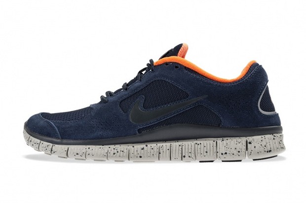 Nike Free Run+ 3 Obsidian/Total Orange 跑鞋