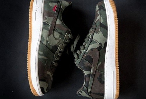 Supreme x Nike Air Force 1 Low Camo 細節全貌解析