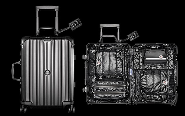 RIMOWA X MONCLER 極上黑鈦內外兼備行李箱