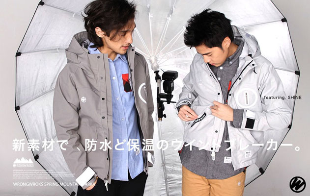 WRONGWROKS 2012秋/冬 高機能衡溫山系風衣 新品發表