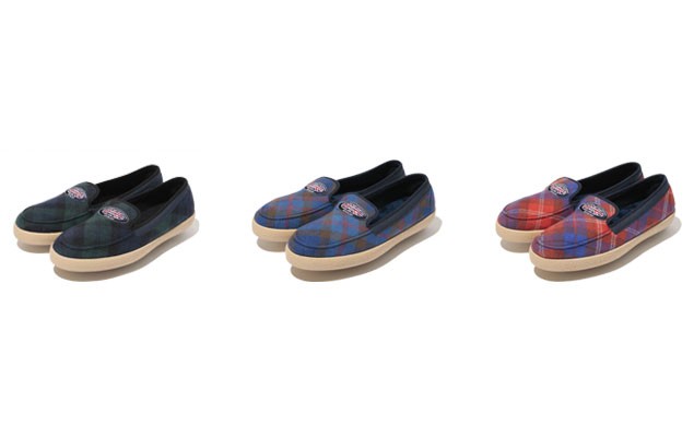 A Bathing Ape 2012秋/冬 TARTAN CHECK NEL SLIP OFF 英倫風格鞋款