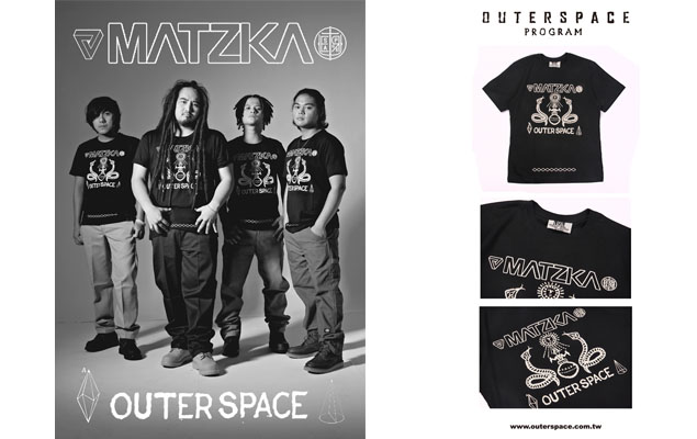 OUTERSPACE x MATZKA 樂團聯名T 新品發售訊息