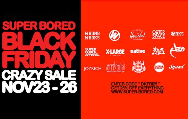 SUPERBORED BLACK FRIDAY 期間限定 線上商店折扣優惠活動