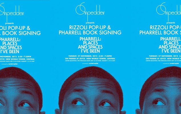 On Pedder x Rizzoli 簽名活動 Pharrell Williams 即將現身香港