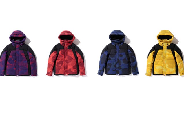 A Bathing Ape 2012秋/冬 ZOOM COLOR CAMO 2TONE HOODIE DOWN JACKET 迷彩羽絨外套