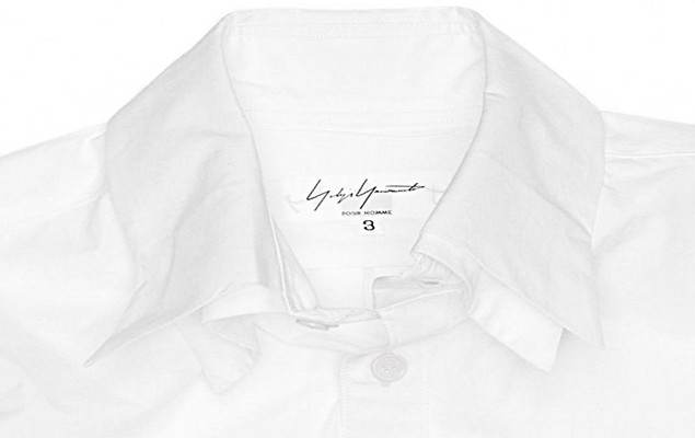 白色美學 Yohji Yamamoto Double Collar Shirt