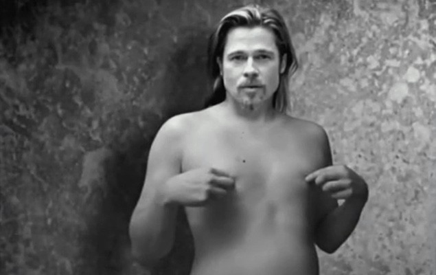 Brad Pitt兩點全露！Chanel No.5香水廣告慘遭惡搞！