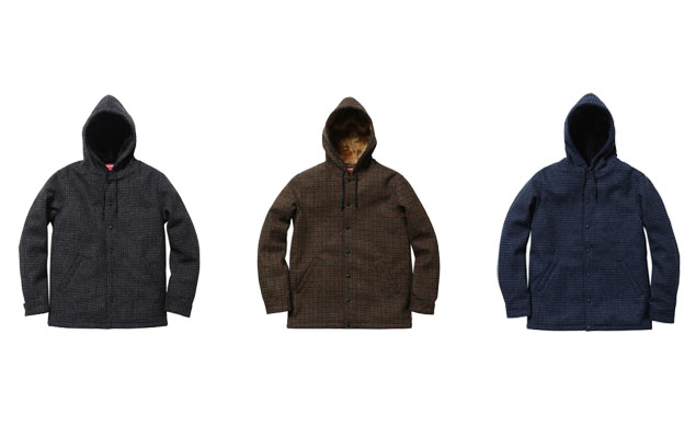 Supreme 2012秋/冬 Harris Tweed Hooded Coaches Jacket 新款毛呢夾克推出
