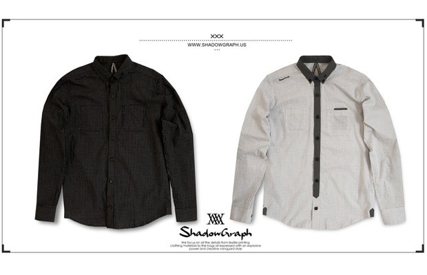 Shadowgraph 2012秋/冬 反摺袖拼接襯衫 新品發售