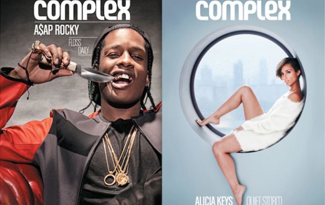 Complex 2012 12月號 / 2013 1月號釋出 封面人物A$AP Rocky & Alicia Keys