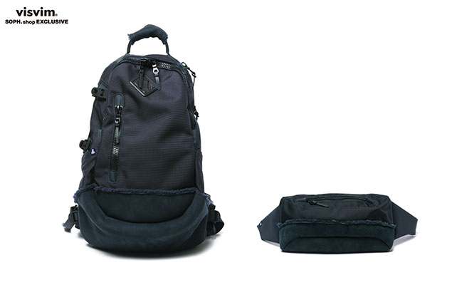 visvim® X Sophnet. 2013 早春“NAVY” BALLISTIC 20L & LUMBER MINI