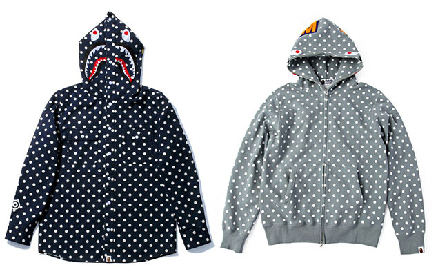 BAPE 2013 早春 “ DOT Pattern ” 鯊魚襯衫 & 帽夾