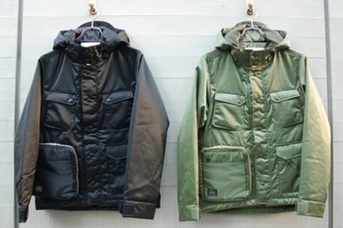 porter x white mountaineering pocket nylon field mountain parka