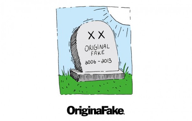 Original Fake 宣佈 2013年5月正式結業