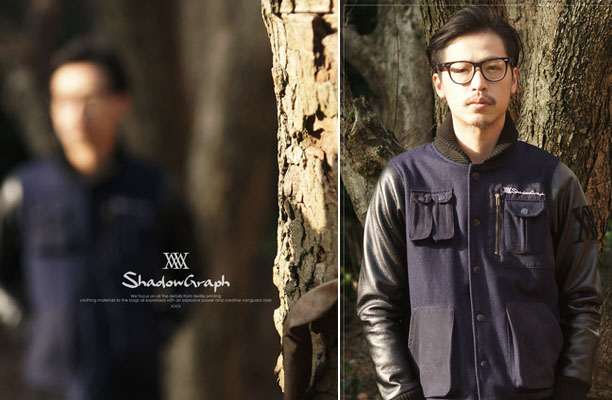 Shadowgraph 2012-2013秋/冬 S013-C1-N2-2多口袋.拼接棒球外套 新品發售