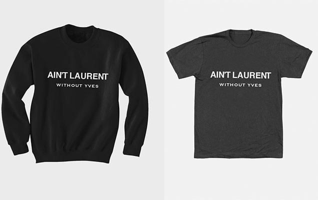 「Ain’t Laurent Without Yves」 T恤&運動衫系列單品