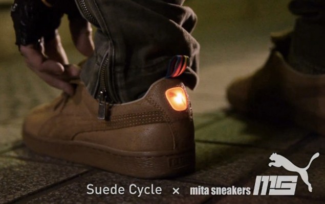 mita sneakers x Puma Suede Cycle 配載單車尾燈的球鞋聯名發表