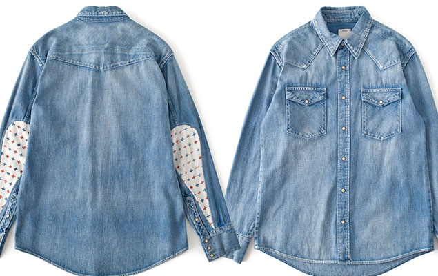 visvim 2013 春/夏 水洗牛仔 ALBACORE 加工襯衫
