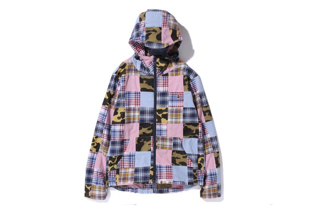 A Bathing Ape 2013 春/夏 1ST CAMO PATCHWORK HOOD JACKET 格紋拼接夾克