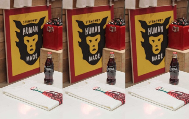 Coca-Cola X HUMAN MADE 特別商品架 in PRESENT LONDON