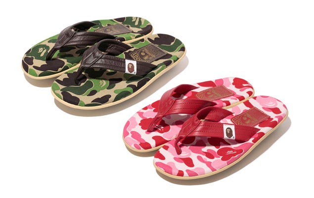 A Bathing Ape X Island Slipper 2013 春/夏 ABC經典圖紋人字拖