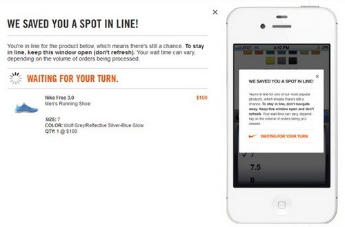 NikeStore 隆重推出 Save A Spot In Line 全新線上排隊系統