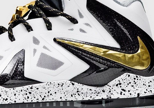 Nike LeBron X Elite White Metallic Gold 官方實作披露