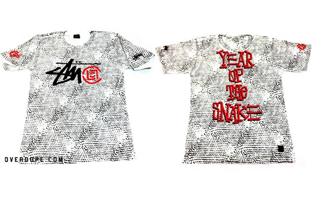 Stussy x CLOT「Year of the Snake」白蛇紋T恤 全球搶先曝光