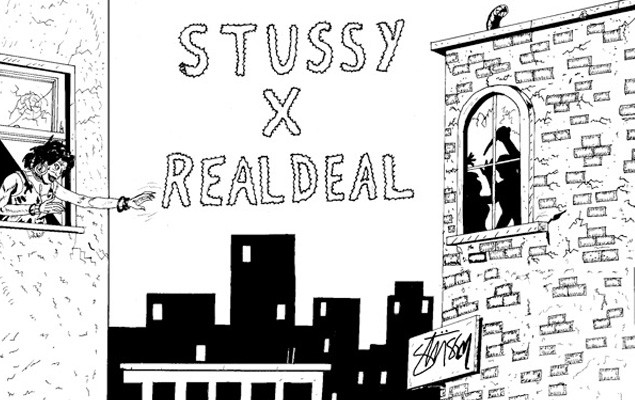 Stussy x Real Deal 藝術家系列短Tee