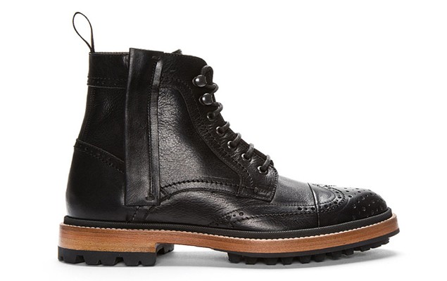 Lanvin Black Leather Brogue Boots 新作長筒靴釋出