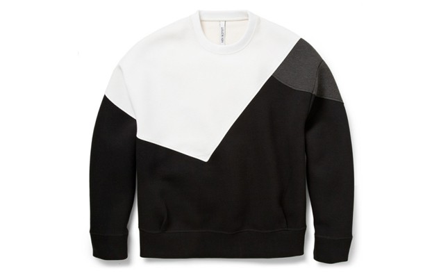 Neil Barrett Color-Block Bonded-Jersey Sweatshirt 新作長袖圓領運動衫