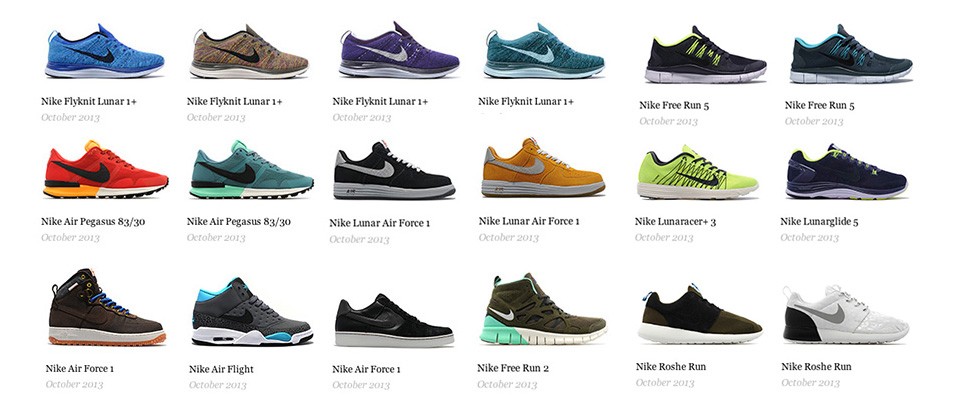 Nike Sportswear 2013 九月 ＆ 十月 發售鞋款
