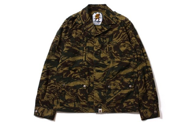 A Bathing Ape 2013 秋/冬 LIZARD CAMO MILITARY JACKET蜥  蜴迷彩軍用夾克