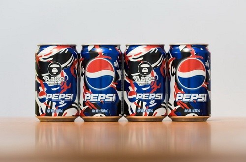 AAPE by A Bathing Ape x Pepsi 2013 MOONFACE CAMO限定罐 迷彩登場