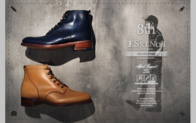 FIND FB-0002 委請英國百年造靴老鋪【AS】監製的手工美靴 雙色紀念上市發表