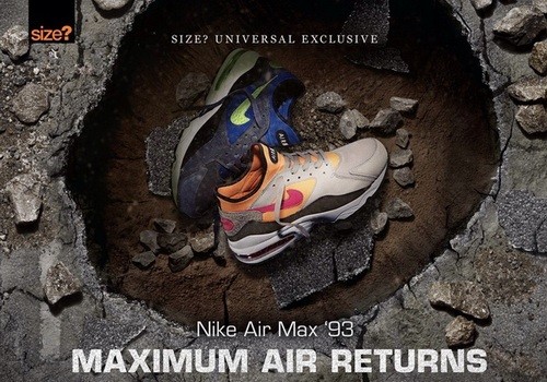 Size? x Nike Air Max 93 Maximum Air Pack 全面展開