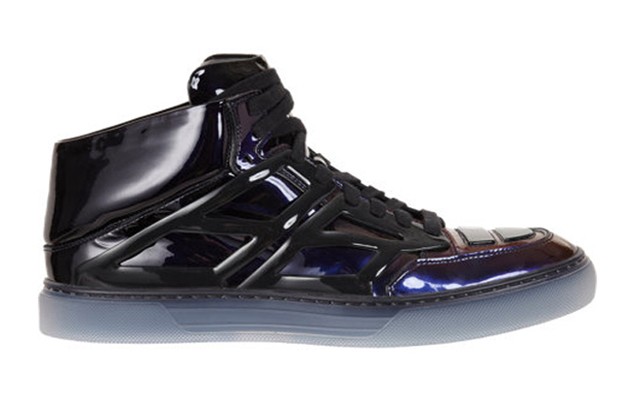 Alejandro Ingelmo Black Patent Ombre Mid-Top “Tron” 新作中筒鞋款