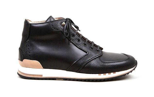 Alexander McQueen Black Hightop Sneakers 新作高筒鞋款