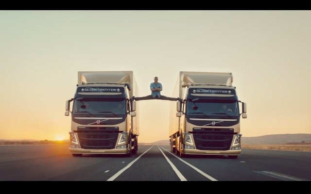 特技演員 Jean-Claude Van Damme 演繹 Volvo 卡車最新廣告