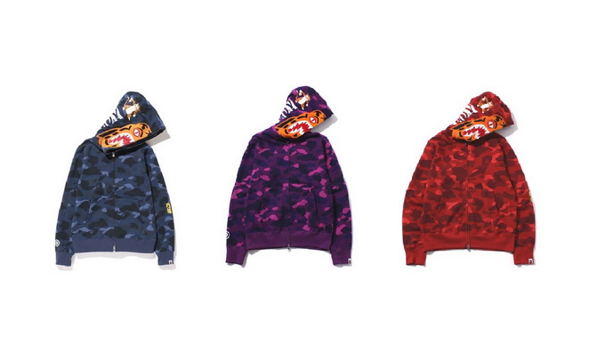 A Bathing Ape 2013秋/冬 COLOR CAMO TIGER FULL ZIP HOODIE 新作發表
