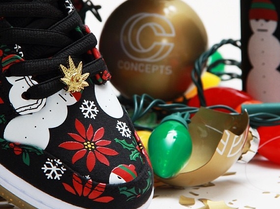 CNCPTS x Nike SB Dunk High “Ugly Christmas Sweater” Black 突襲發售