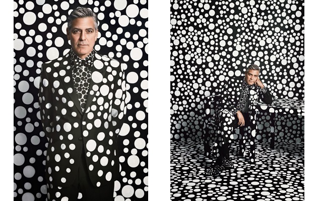 草間彌生打造《W Magazine》最新特輯並由 George Clooney 擔綱演出