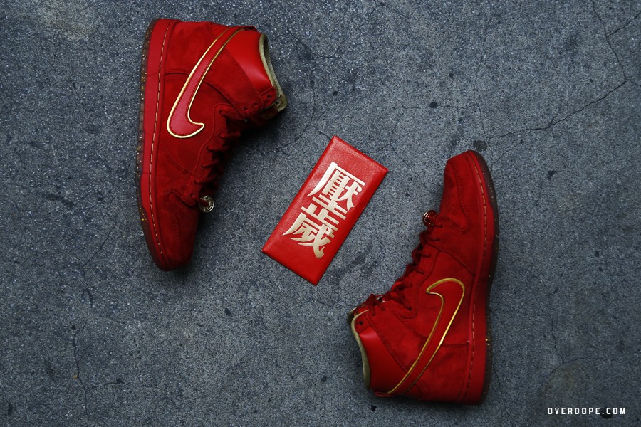 OVERDOPE.COM開箱：Nike Dunk High Premium SB “Chinese New Year” 壓歲鞋作